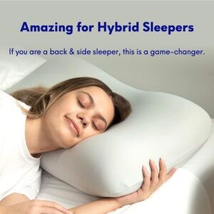 NEW CUSHION LAB Deep Sleep Pillow, Patented Ergonomic Contour Design